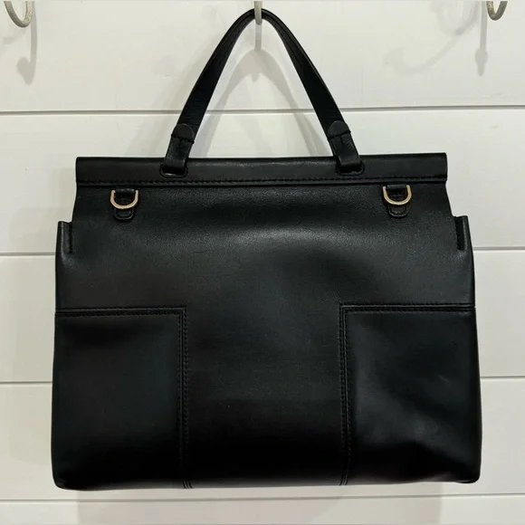 TORY BURCH
Textured Leather Black Handle Bag - Picture 3 of 7